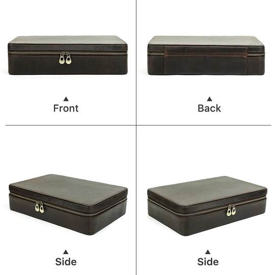 Genuine leather watch box