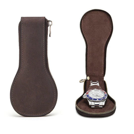 Stylish watch holder made of leather