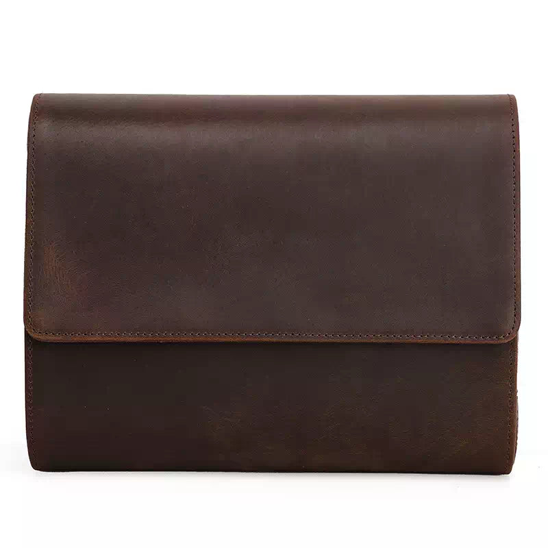Leather watch roll case