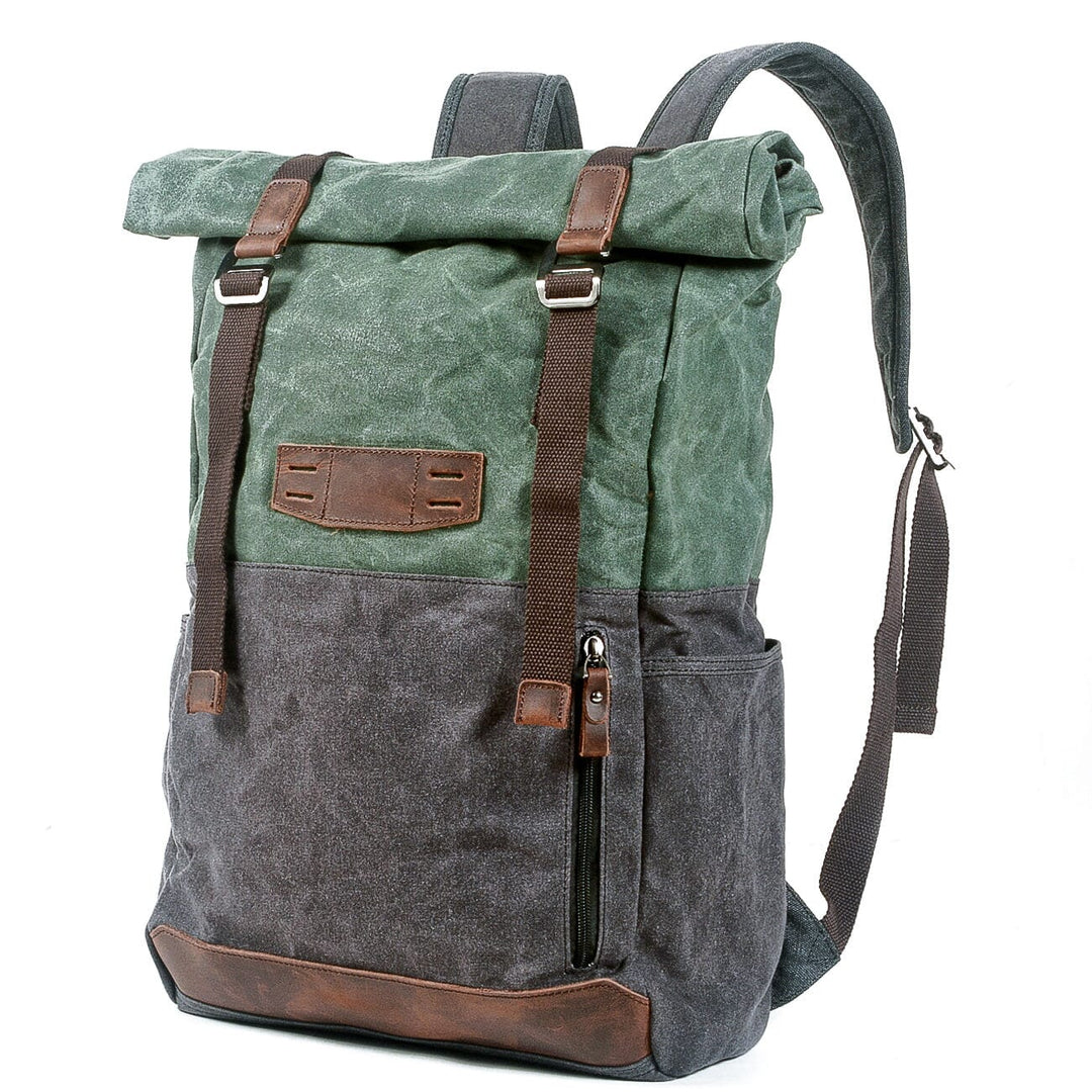 Stylish Canvas Daypack for Men and Women – Durable, Lightweight Backpack - Leather Purse Backpack