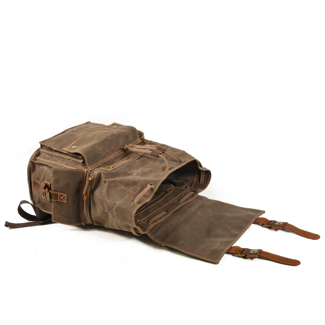 Versatile Canvas Drawstring Rucksack – Durable for Everyday Use - Leather Purse Backpack