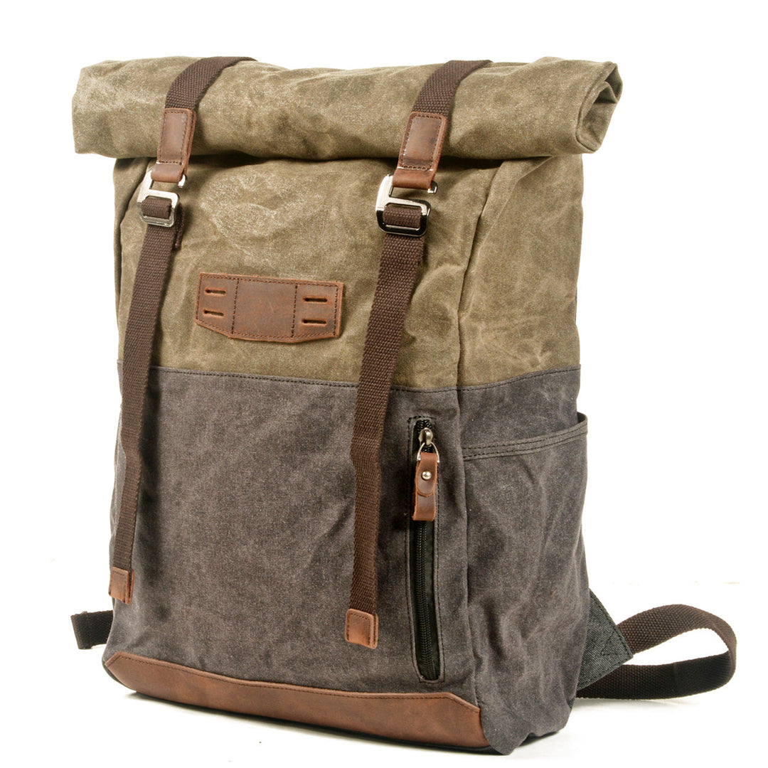 Stylish Canvas Daypack for Men and Women – Durable, Lightweight Backpack - Leather Purse Backpack