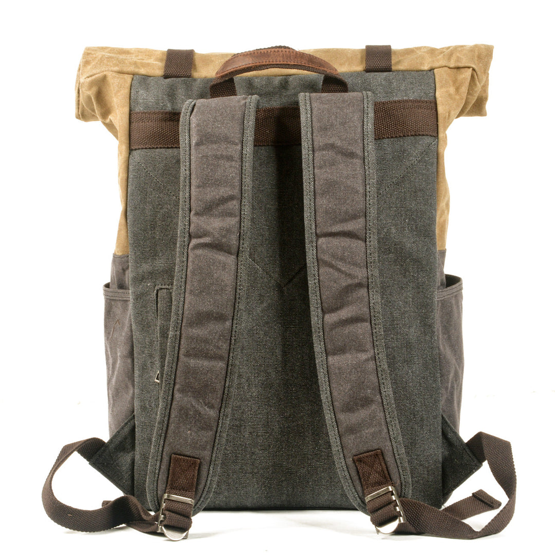 Stylish Canvas Daypack for Men and Women – Durable, Lightweight Backpack - Leather Purse Backpack