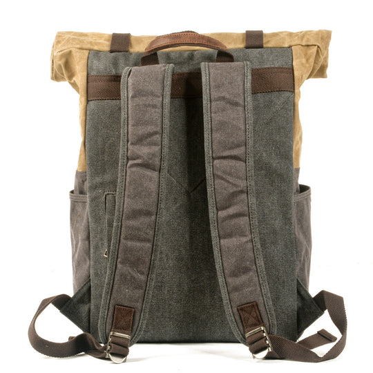 Stylish Canvas Daypack for Men and Women – Durable, Lightweight Backpack - Leather Purse Backpack