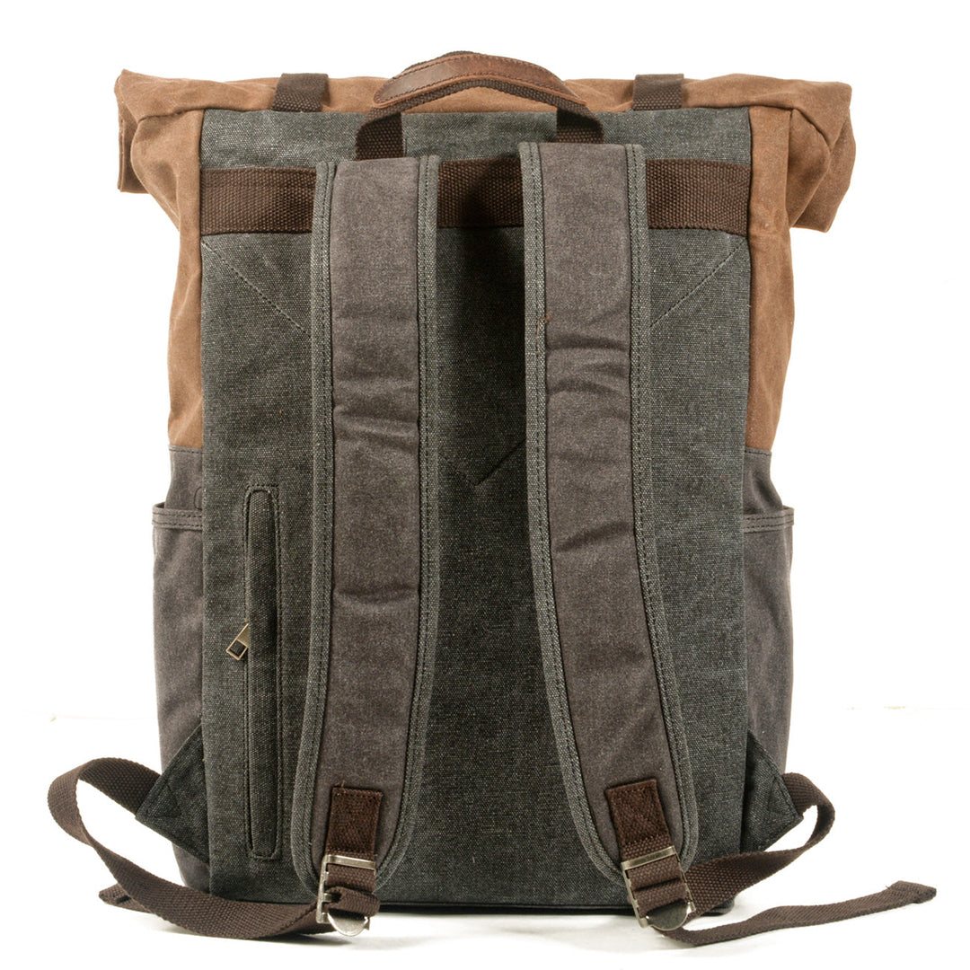 Stylish Canvas Daypack for Men and Women – Durable, Lightweight Backpack - Leather Purse Backpack
