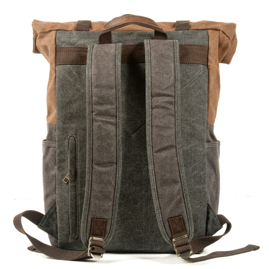 Stylish Canvas Daypack for Men and Women – Durable, Lightweight Backpack - Leather Purse Backpack