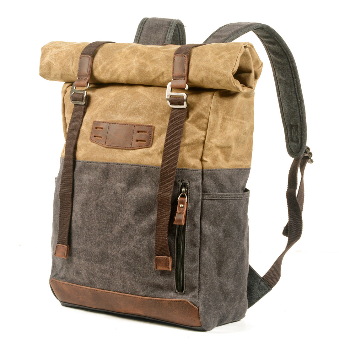 Stylish Canvas Daypack for Men and Women – Durable, Lightweight Backpack - Leather Purse Backpack