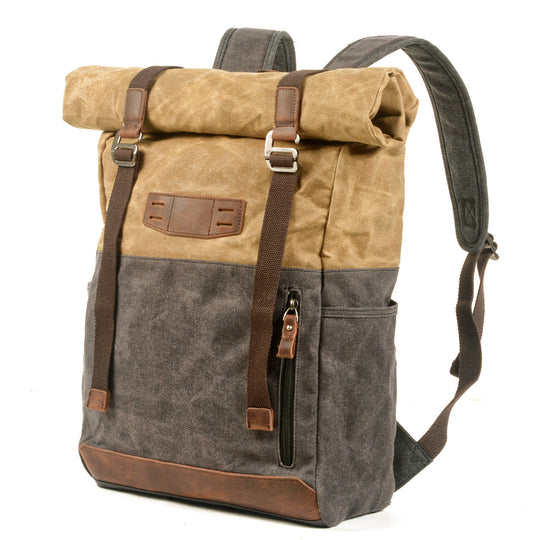 Stylish Canvas Daypack for Men and Women – Durable, Lightweight Backpack - Leather Purse Backpack