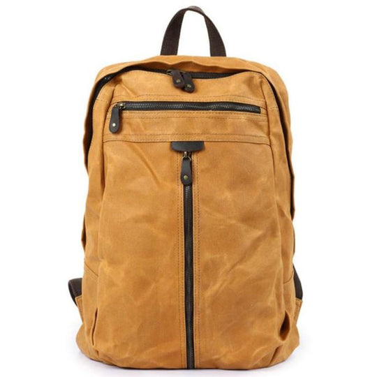 Waterproof Canvas Backpack for Outdoor Adventures - Leather Purse Backpack