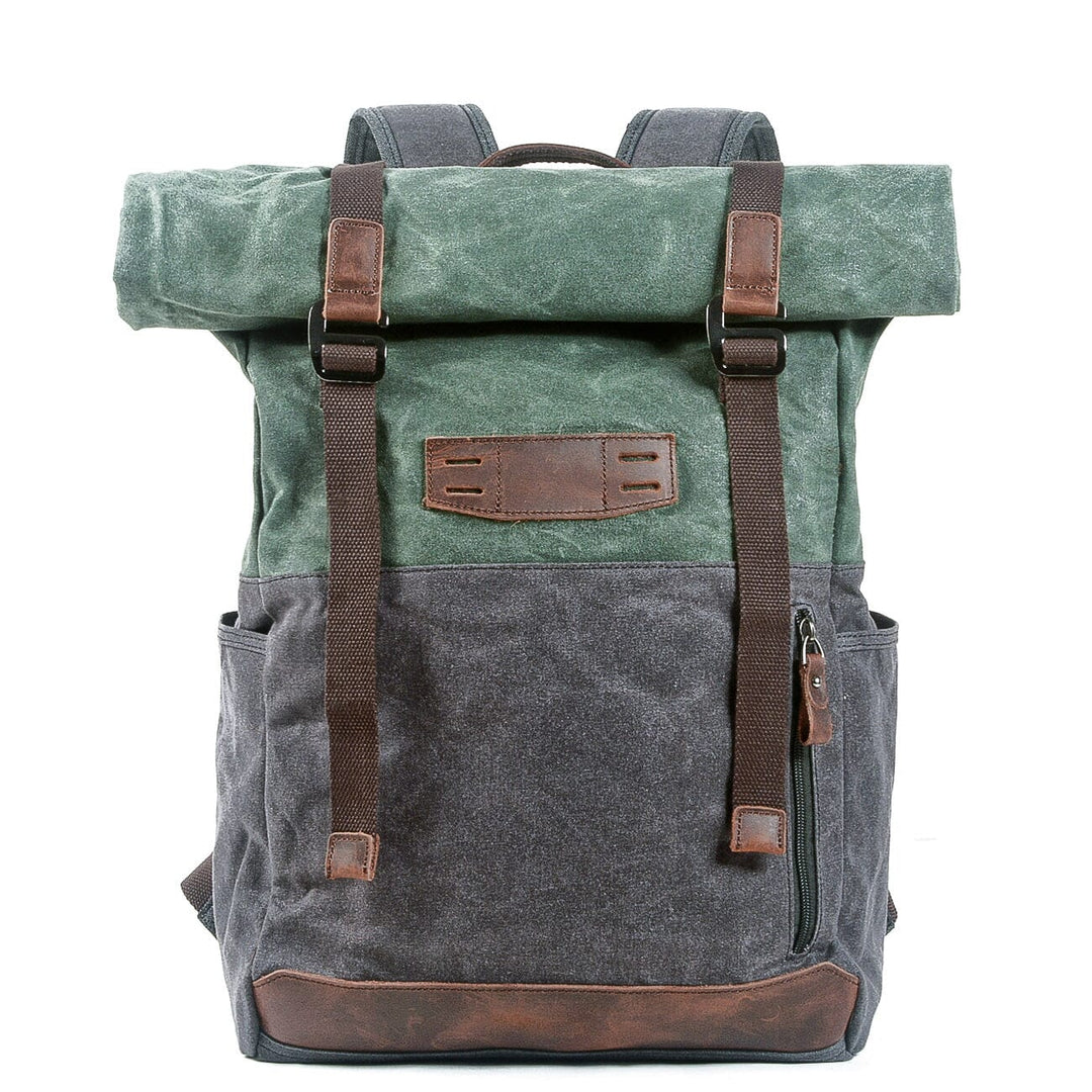 Stylish Canvas Daypack for Men and Women – Durable, Lightweight Backpack - Leather Purse Backpack