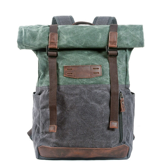 Stylish Canvas Daypack for Men and Women – Durable, Lightweight Backpack - Leather Purse Backpack