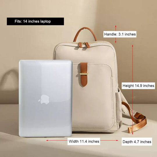 Versatile women's backpack with laptop compartment