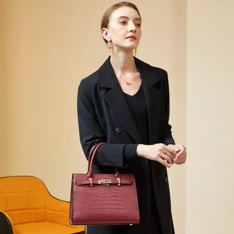 Top-rated Luxury Leather Satchel Bags with Middle Size