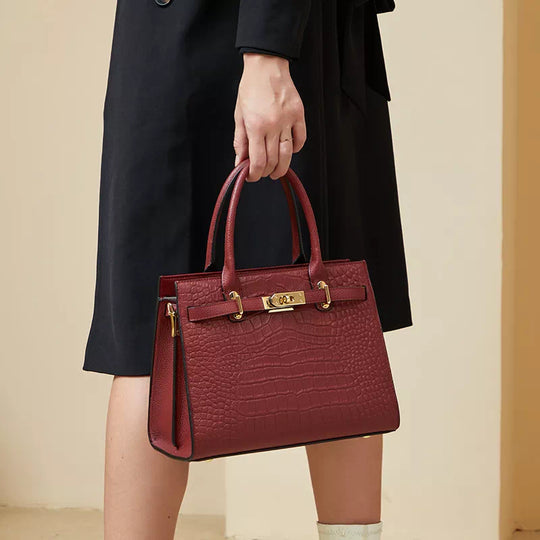 Reviews of Women's Luxury Middle Size Top Handle Satchel Bags