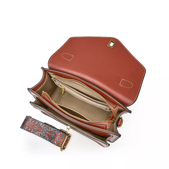 Comfortable top handle crossbody bag