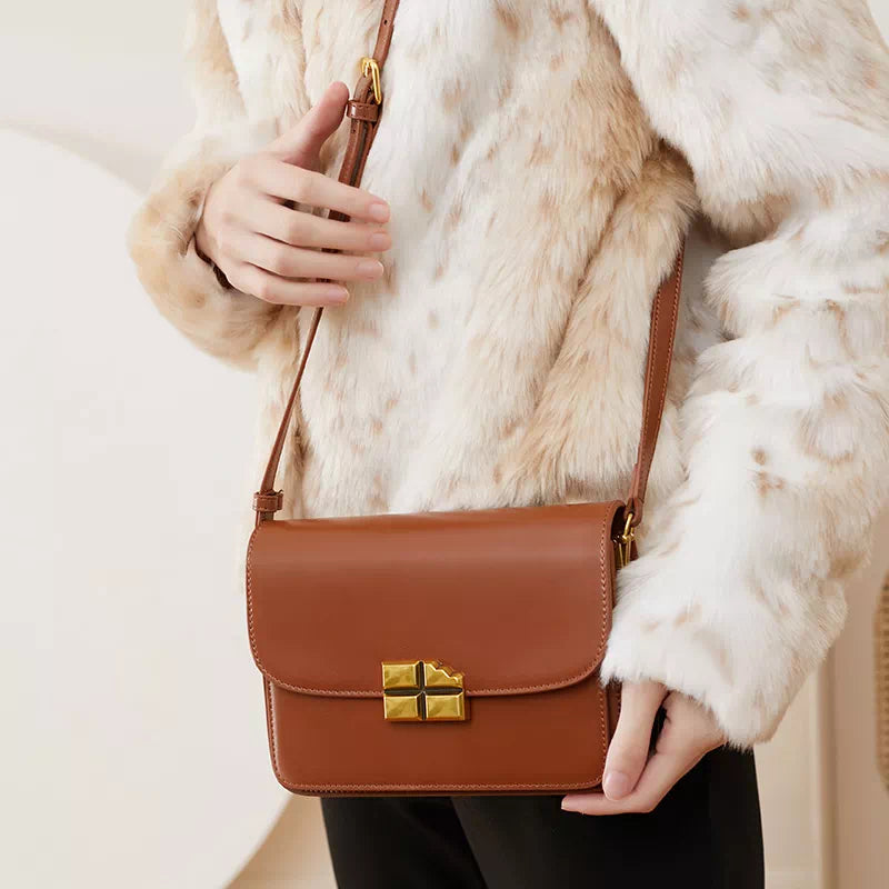 High-end leather crossbody bag for women by exclusive designers
