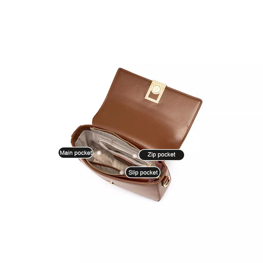 High-quality elegant leather crossbody bags