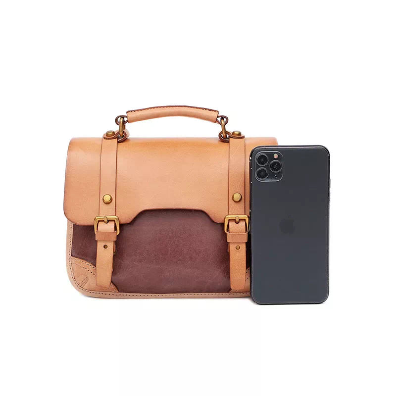 High-quality compact satchel bag with exclusive flair
