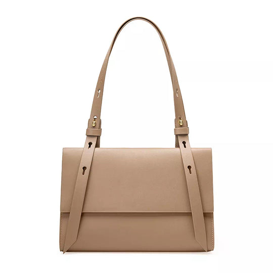 Women's Leather Shoulder Bag, Brown - Leather Purse Backpack