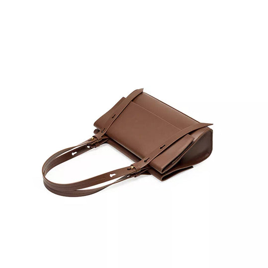 Women's Leather Shoulder Bag, Brown - Leather Purse Backpack