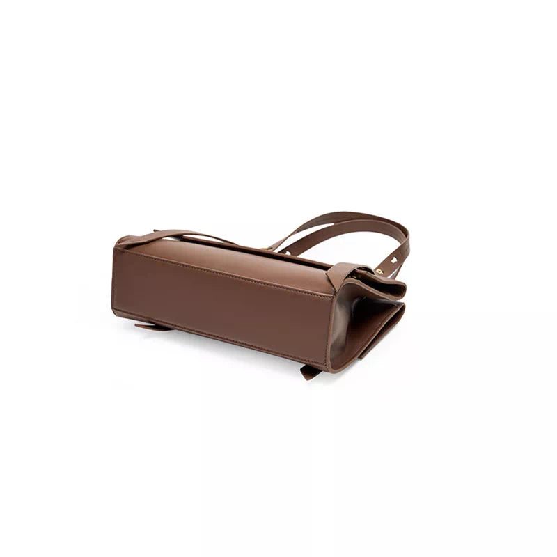 Women's Leather Shoulder Bag, Brown - Leather Purse Backpack