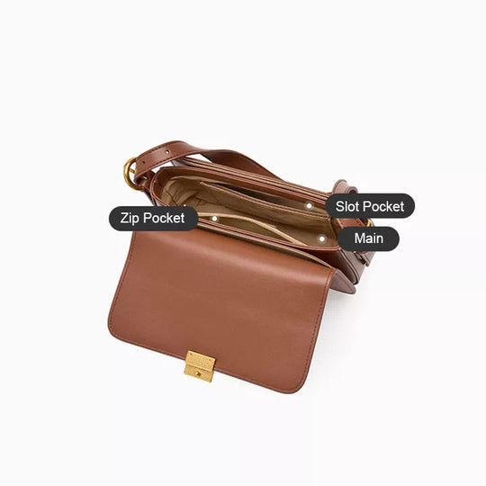 Women's Small Leather Shoulder Bag - Leather Purse Backpack