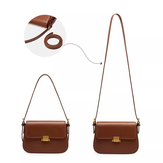 Women's Small Leather Shoulder Bag - Leather Purse Backpack
