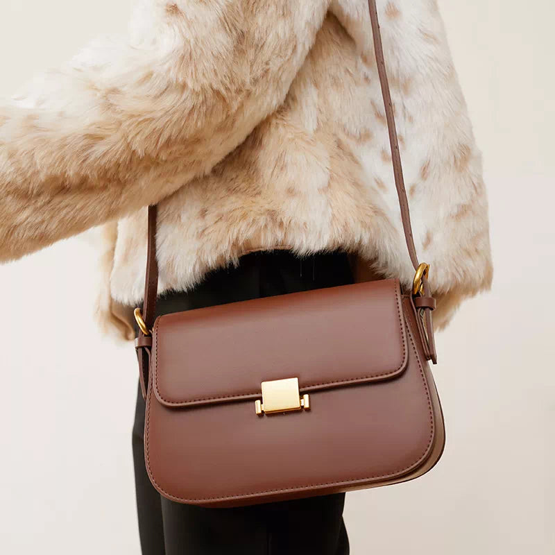 Women's Small Leather Shoulder Bag - Leather Purse Backpack