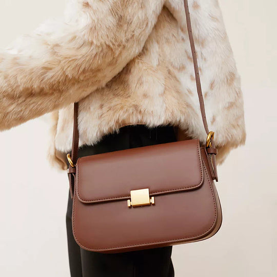 Women's Small Leather Shoulder Bag - Leather Purse Backpack