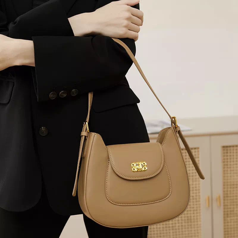 Women Leather Shoulder Bag - Leather Purse Backpack