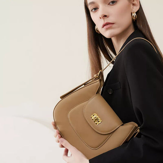 Women Leather Shoulder Bag - Leather Purse Backpack