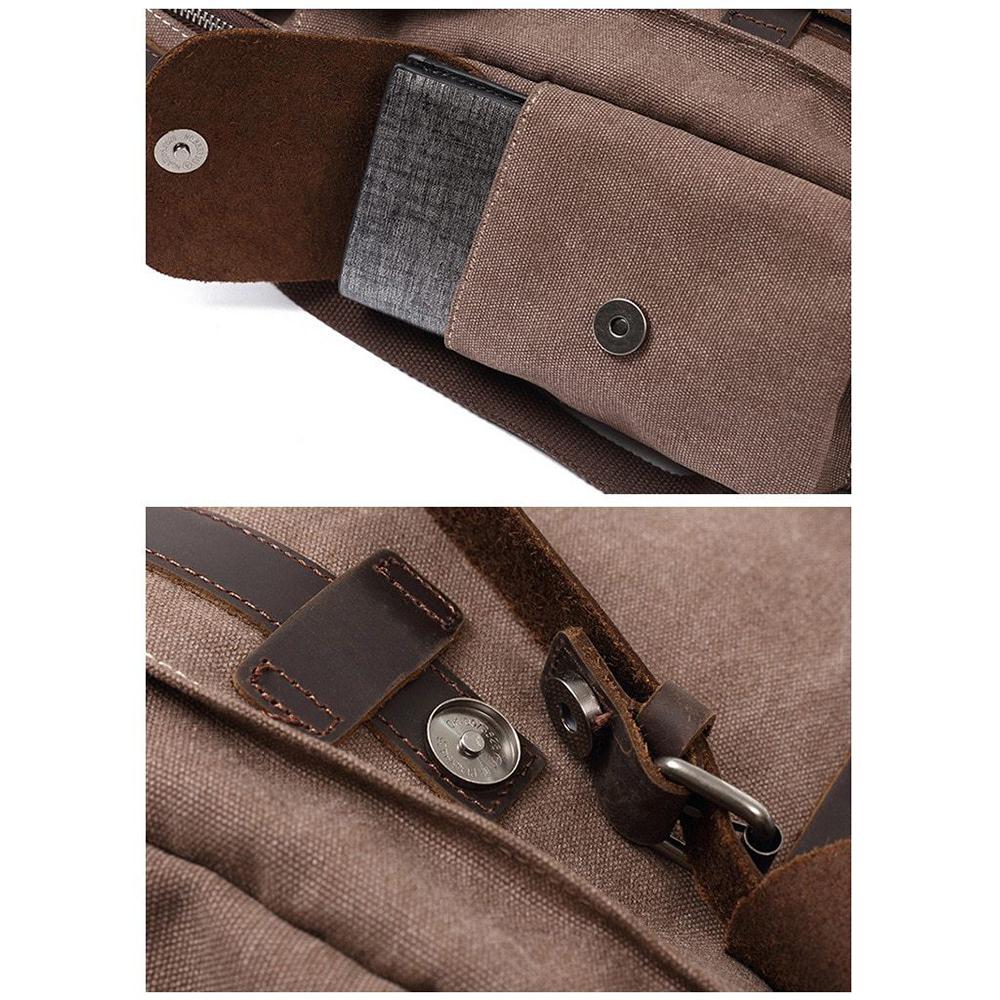 Small Canvas Backpack – Compact, Stylish Bag for Daily Essentials and Travel - Leather Purse Backpack
