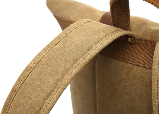 Heavy-Duty Waterproof Rucksack for Hiking and Travel - Leather Purse Backpack