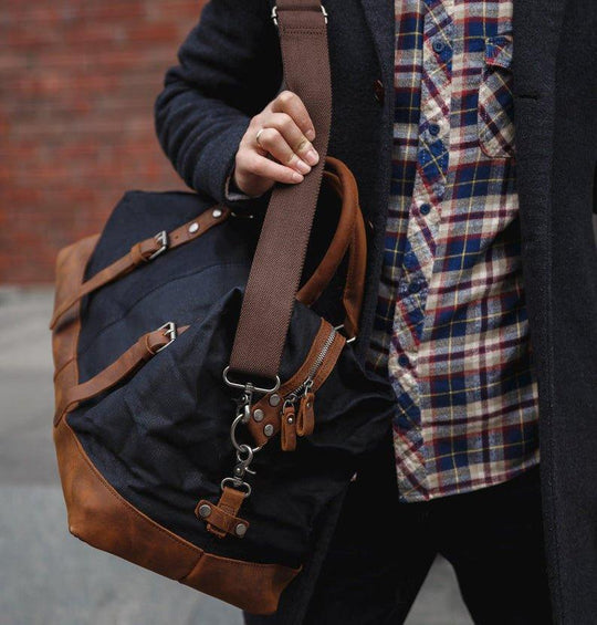Retro Large Canvas Duffle Bag Travel
