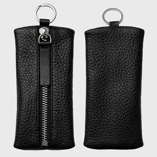 luxury leather key case black