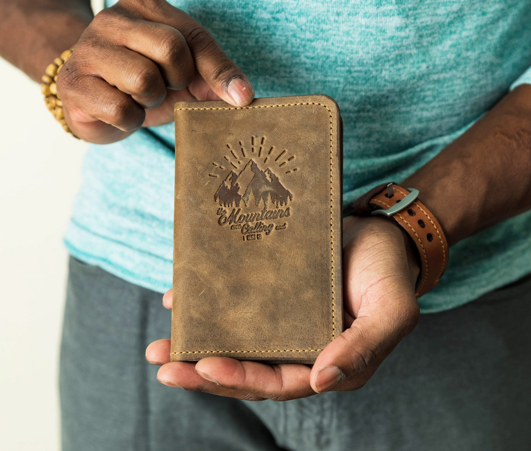 leather passport holder coach