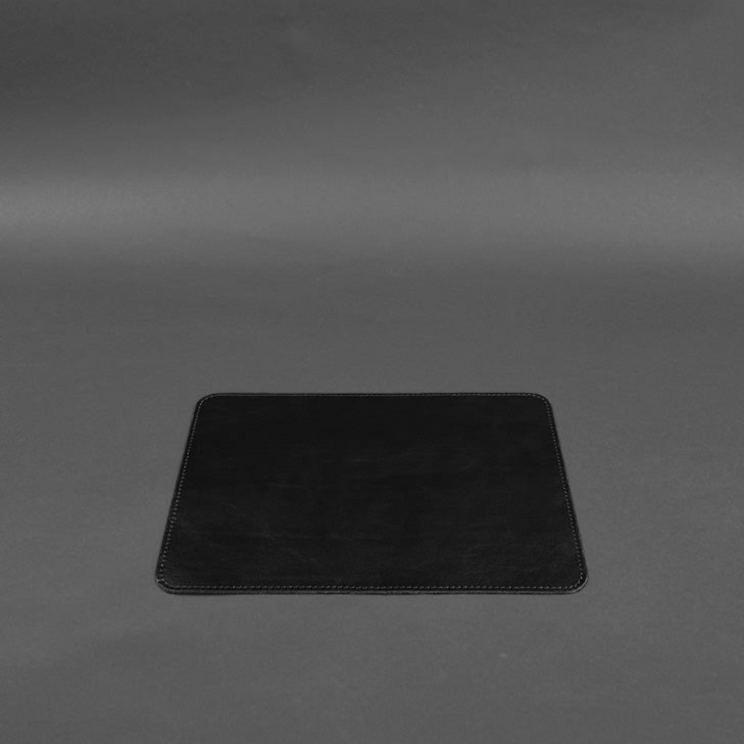 brown leather mouse pad