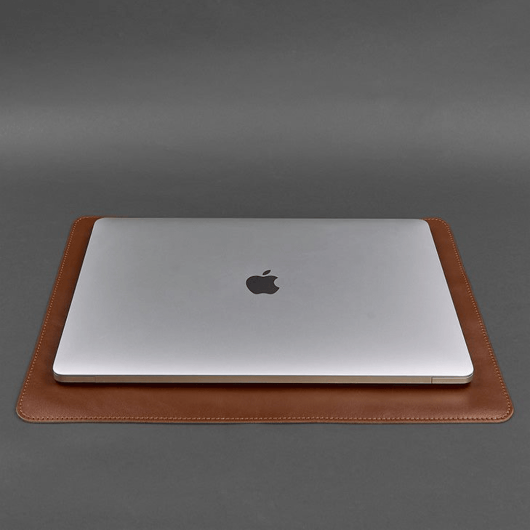 Personalized Leather Desk Set - Laptop Mat, Mouse Pad, and Pen Cup - Leather Purse Backpack