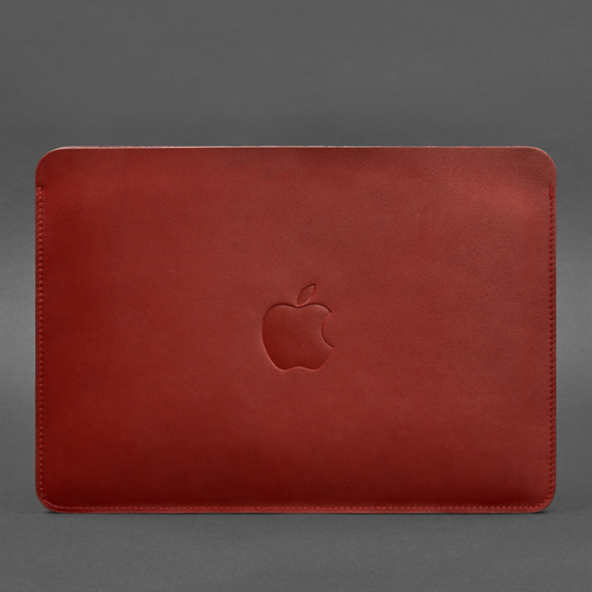 Apple Leather Macbook Sleeve 15-16 Inch, High Quality Leather