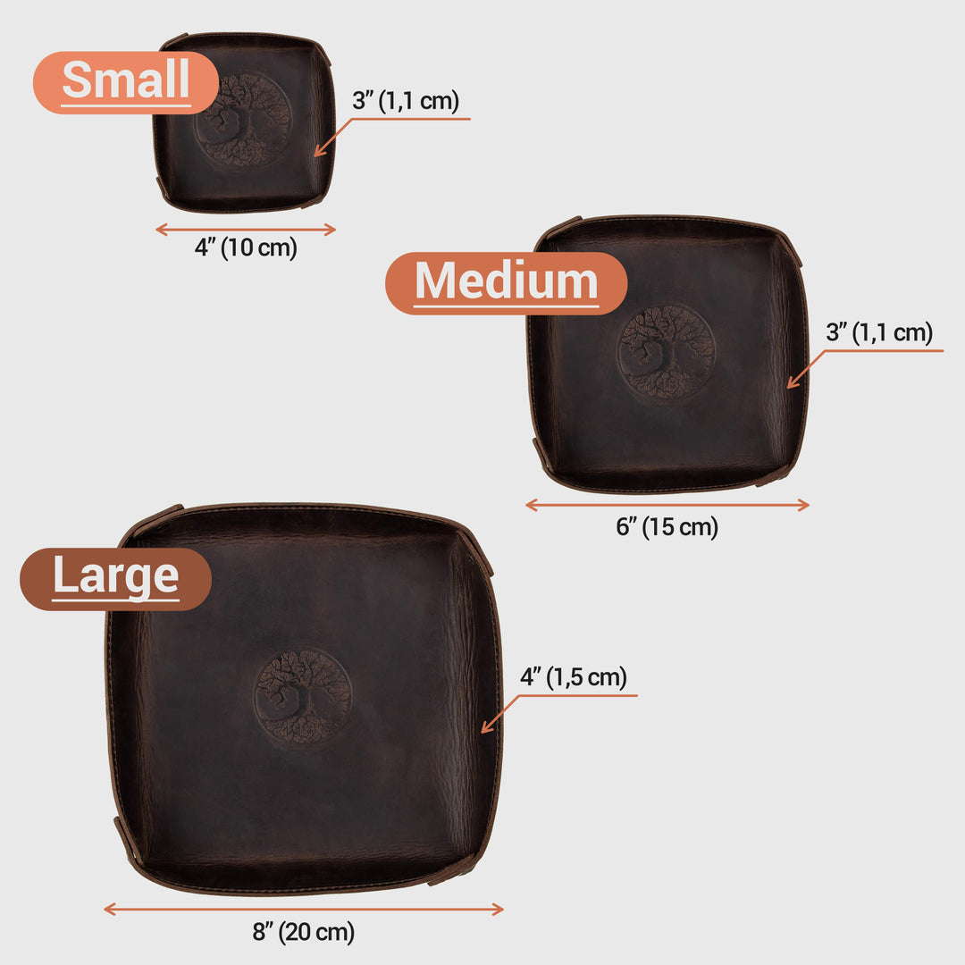 Genuine Leather Valet Tray Personalized Father's Day