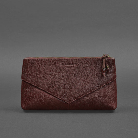 Leather makeup case bag for women