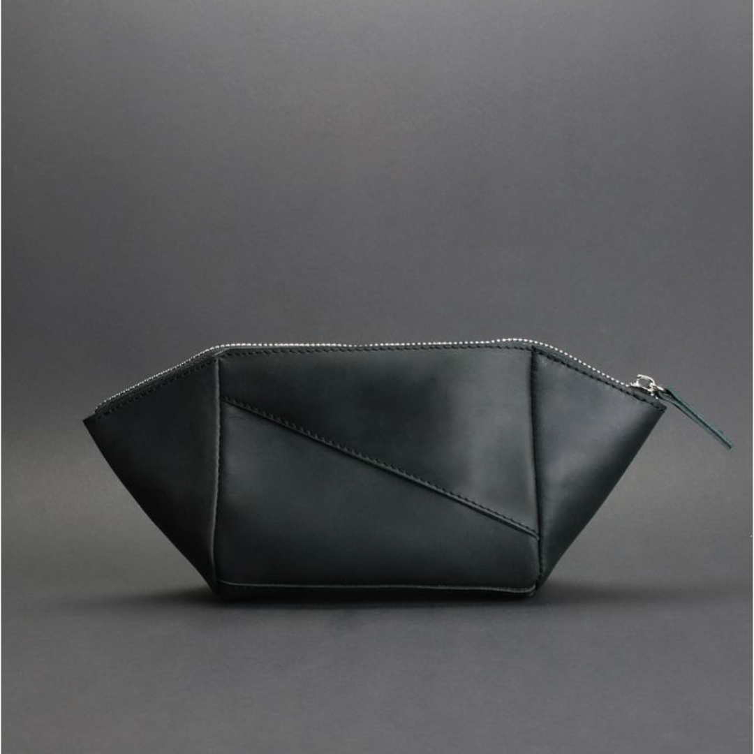 Leather toiletry bag
