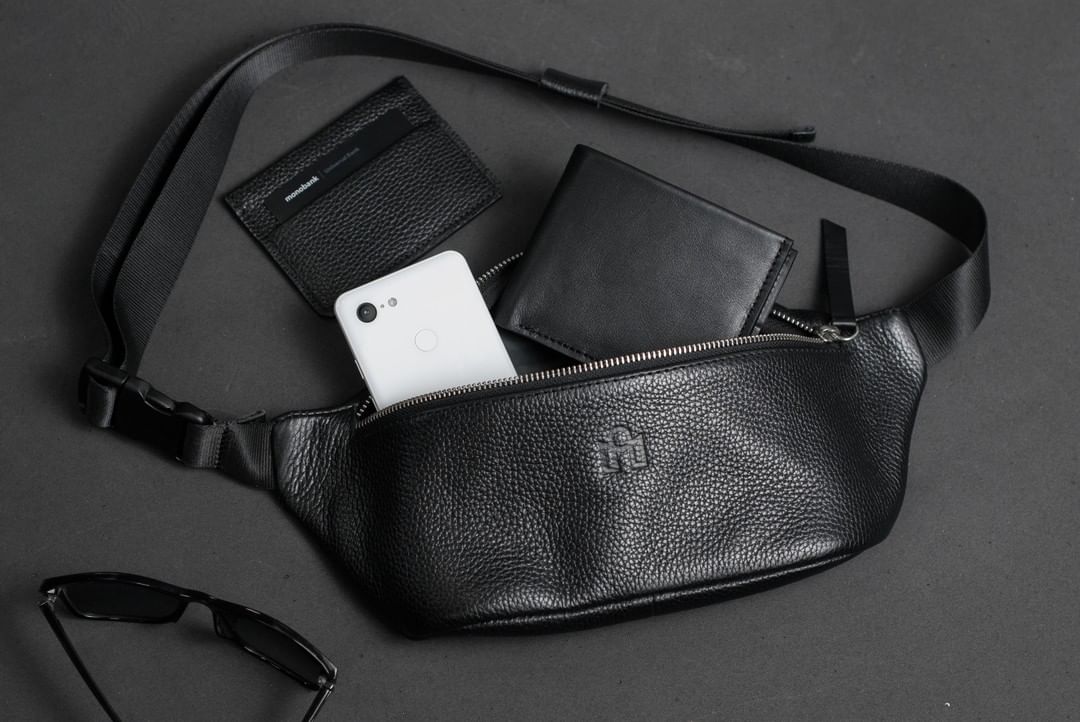 Mens Hip Bag Leather