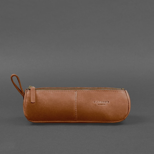 Designer leather pen organizer