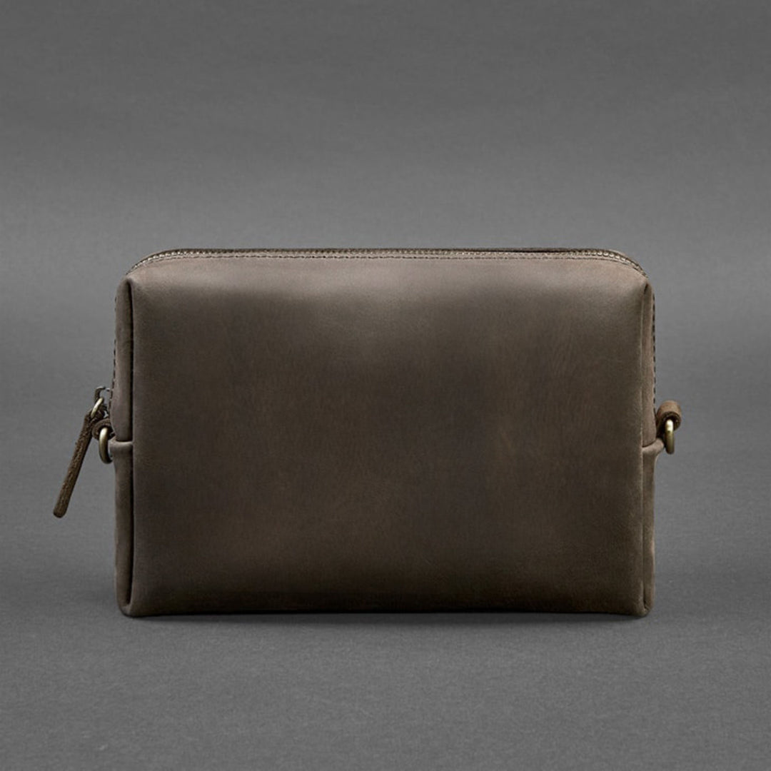 Makeup case with zipper and handles