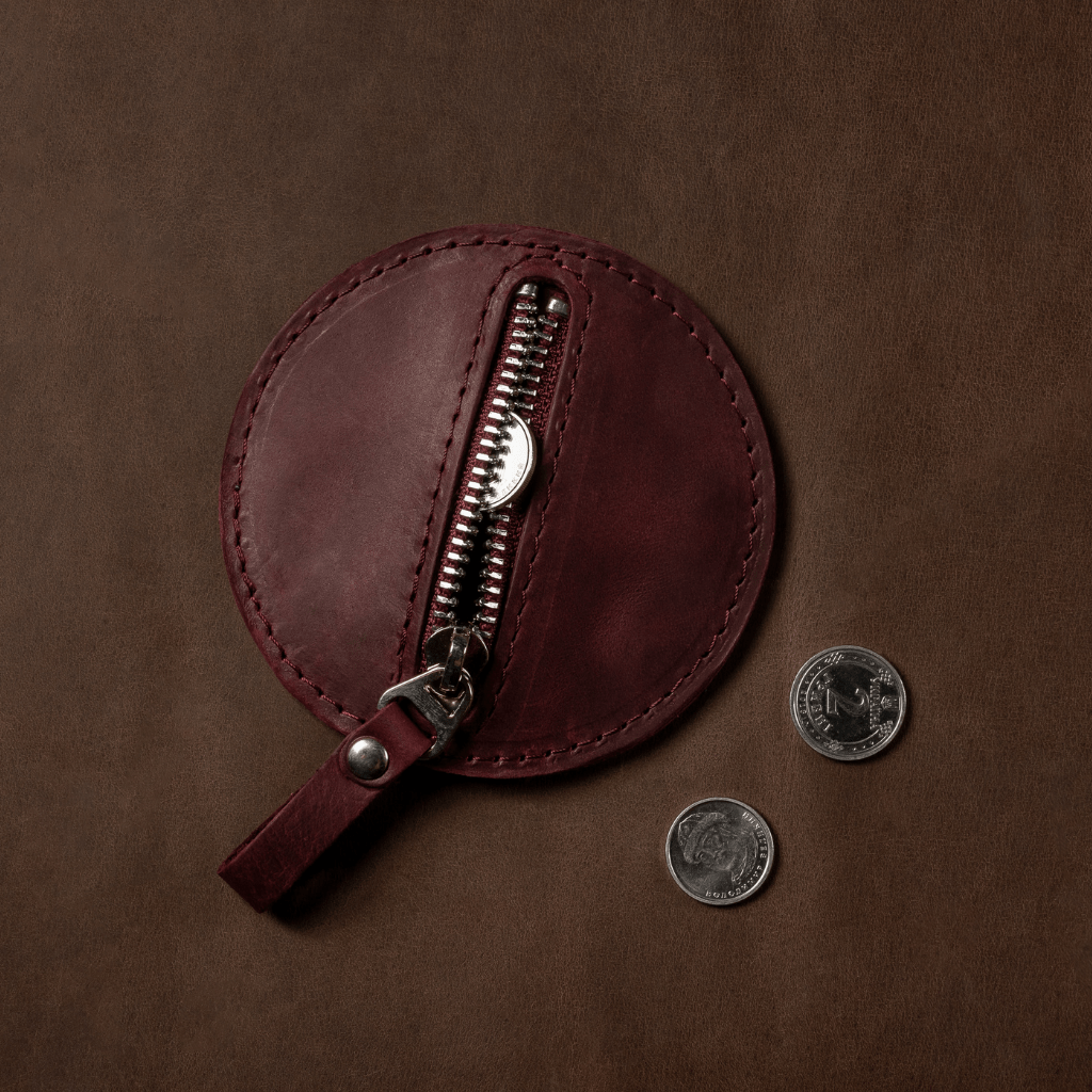 Round Minimalist Coin Pouch