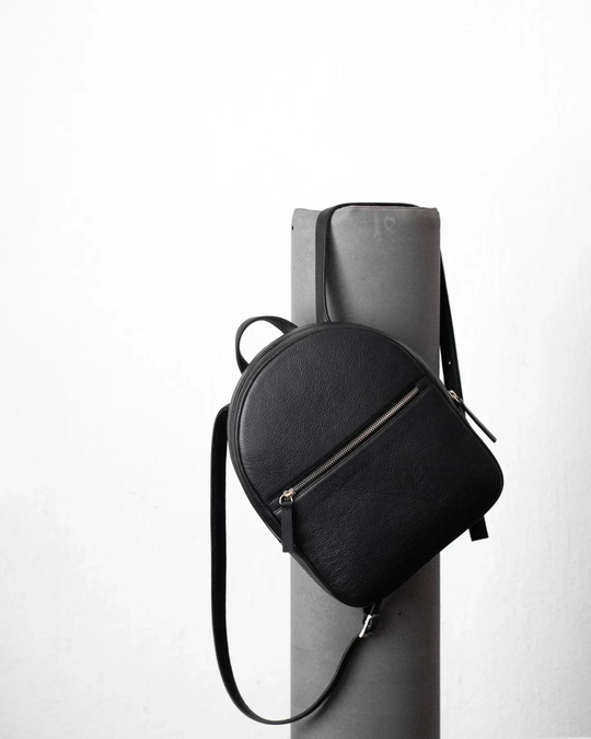 Leather backpack for women