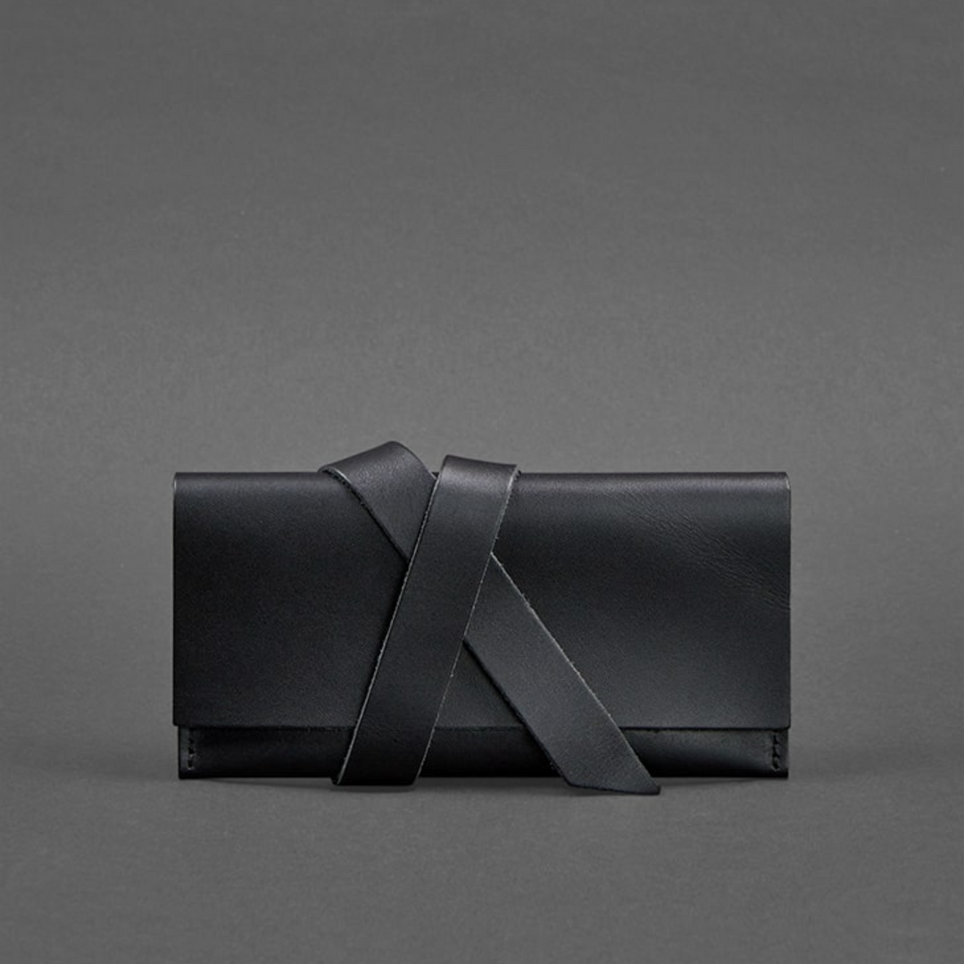 Minimalist leather phone sleeve