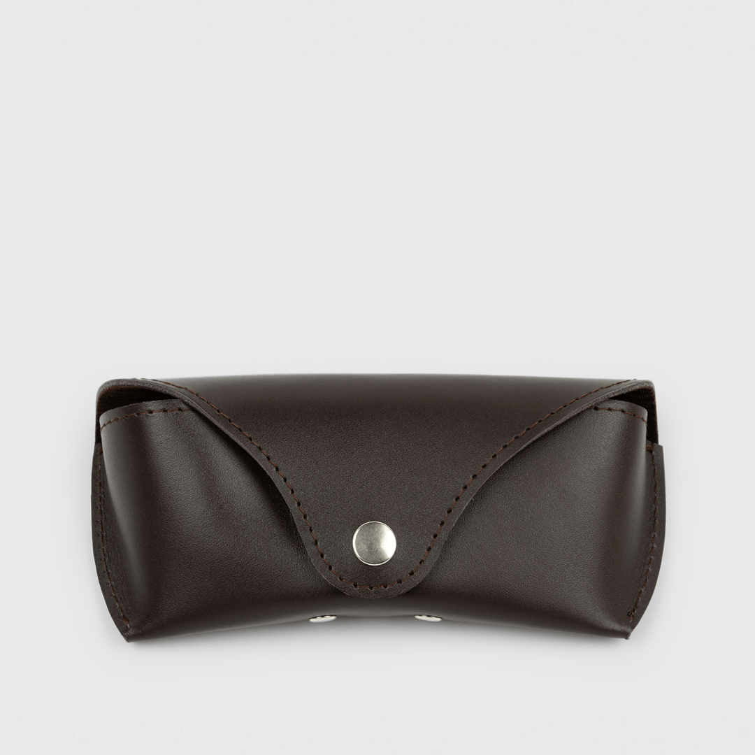 Genuine leather sunglasses case