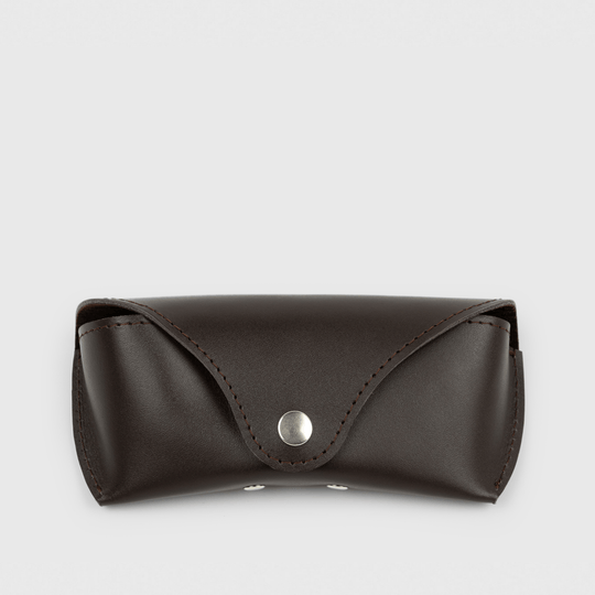 Genuine leather sunglasses case